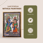 Radha and Krishna Madhubani Painting