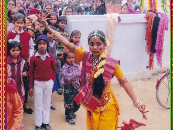 Girls performing a cultural dance, from the MESKP archive