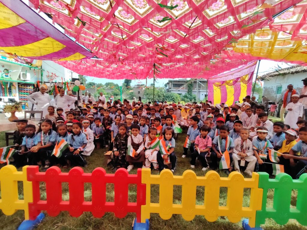 Independence Day 2026 at the Kathalia campus 3 Students and families watching the Independence Day programme under the tent
