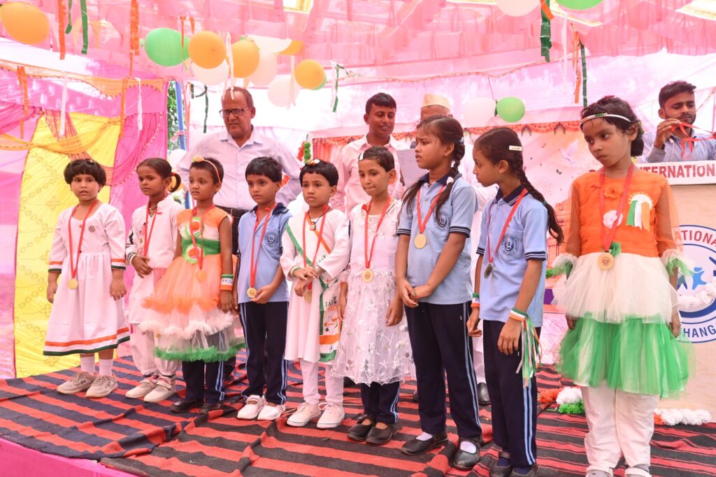 Independence Day 2026 at the Kathalia campus 11 Students on stage at the Independence Day celebration