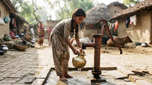 Rural Development 3 Placeholder: Clean water handpump
